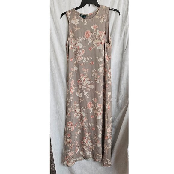 Lauren Ralph Lauren Floral Pastel Silk Maxi Dress - Picture 2 of 9